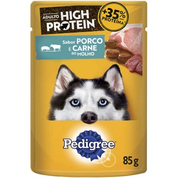 Sachê Pedigree High Protein para Cães Adultos Carne e Frango Ao Molho- 85g