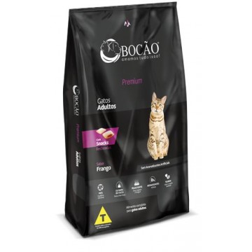 Ração Bocão Premium Gatos Adultos com Nuggets Sabor Frango - 20kg