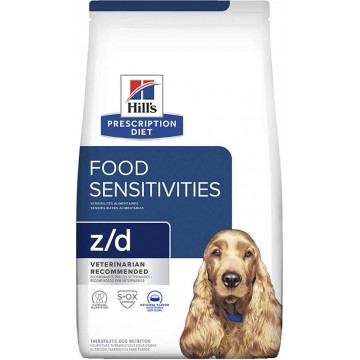 Ração Hills Canine Prescription Diet Z/D Alergias Alimentares e Pele Cães Adultos - 3,6kg
