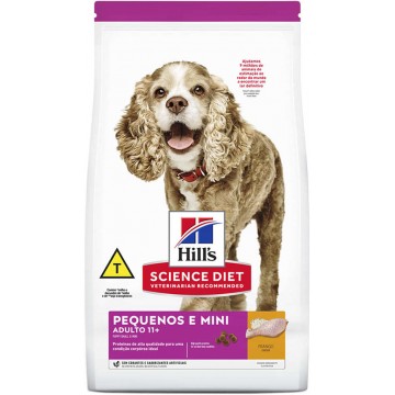 Ração Hills Science Diet Cães Adultos 11+ Sênior Raças Minis e Pequenas - 2,4kg