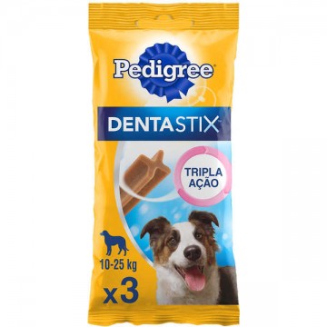 Petisco Pedigree Dentastix Cuidado Oral Cães Adultos Raças Médias - 3 unidades