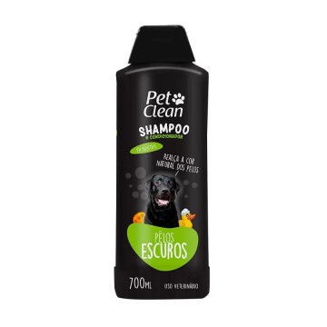 Shampoo e Condicionador Pet Clean 2 em 1 Pelos Escuros - 700 mL