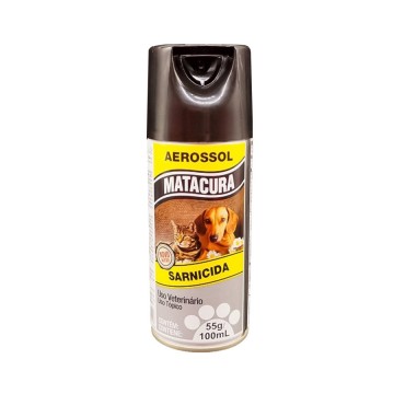 Spray Matacura Sarnicida  para Cães e Gatos - 100 mL
