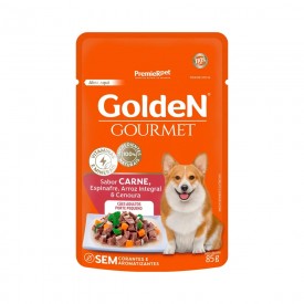 Sachê Golden Gourmet para Cães Adultos de Porte Pequeno Sabor Carne - 85g