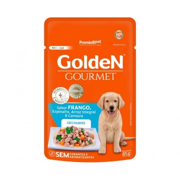Sachê Golden Gourmet para Cães Filhotes Sabor Frango - 85g