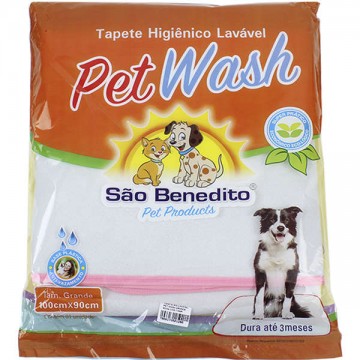Tapete Higiênico Pet Wash São Benedito Pet Lavável - Tamanho G