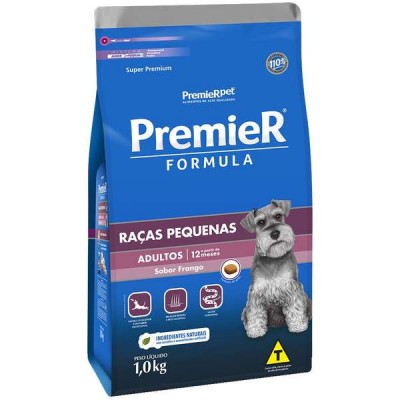 Ração Premier Formula Cães Adultos Raças Pequenas Sabor Frango  - 1kg