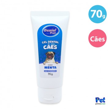 Creme Dental Genial Pet para Cães Sabor Menta - 70g