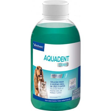 Solução para Higiene Oral Virbac Aquadent Fr3sh para Cães e Gatos - 250mL