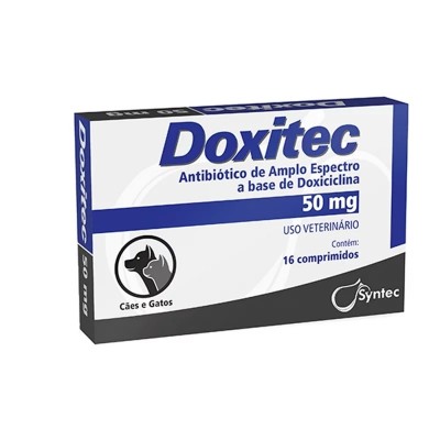 Antibiótico Doxitec para Cães e Gatos - 50mg