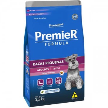 Ração Premier Formula Cães Adultos Raças Pequenas Sabor Frango  - 2,5kg
