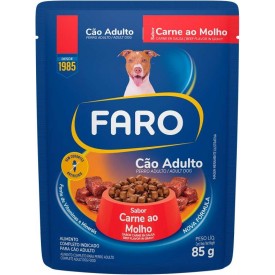 Sachê Faro para Cães Adultos Carne ao Molho - 85g 