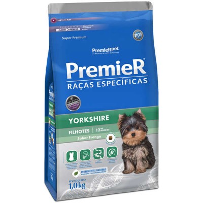 Ração Premier Raças Específicas Yorkshire para Cães Filhotes - 1kg
