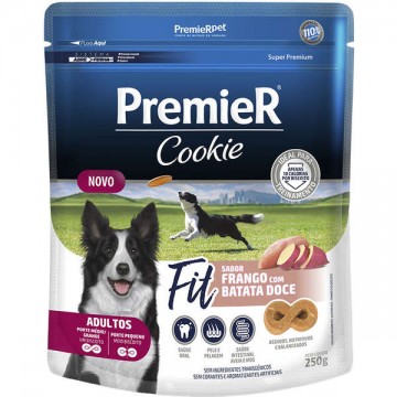 Biscoito Premier Pet Cookie Fit Frango com Batata Doce para Cães Adultos - 250g
