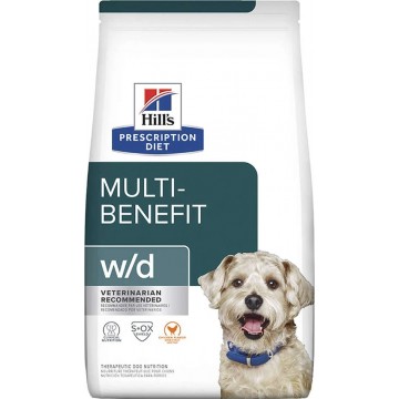 Ração Hills Prescription Diet W/D Controle do Peso e Glicêmico Cães Adultos - 3,8kg