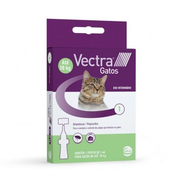 Antipulgas e Carrapatos Ceva Vectra 3D para Gatos de até 10kg