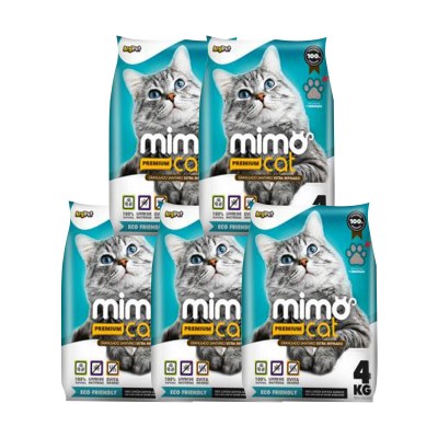 Fardo Areia Mimocat Premium 4kg - 5 unidades