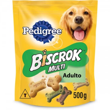 Biscoito Pedigree Biscrok Multi para Cães Adultos - 500g