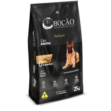Ração Bocão Premium Cães Adultos Carne e Arroz - 15kg