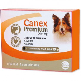 Vermífugo Canex Premium para Cães até 10kg - 1 comprimido