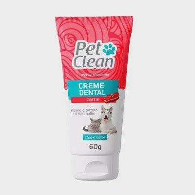 Creme Dental Pet Clean para Cães e Gatos Sabor Carne - 70g