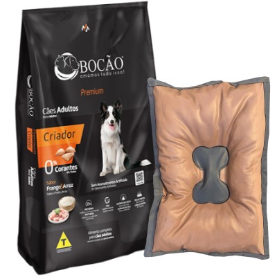 Ração Bocão Premium Criador Cães Adultos Frango - 20kg + BRINDE