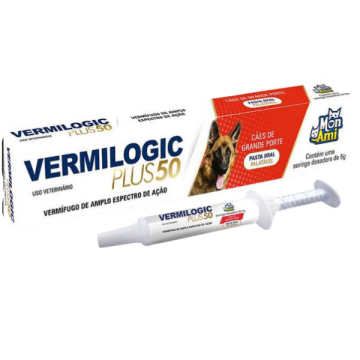 Vermífugo Vermilogic Plus 50 para Cães de Porte Grande - 5g