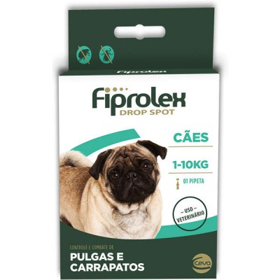 Antipulgas e Carrapatos Fiprolex para Cães de até 10kg