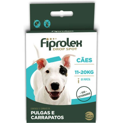 Antipulgas e Carrapatos Fiprolex para Cães de 11 a 20kg