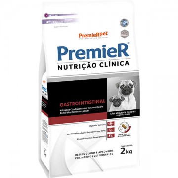 Ração Premier Nutrição Clínica Gastrointestinal para Cães Raças Pequenas - 2kg