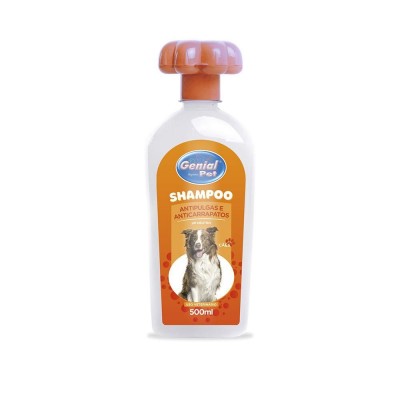 Shampoo AntiPulgas Genial Pet para Cães - 500mL