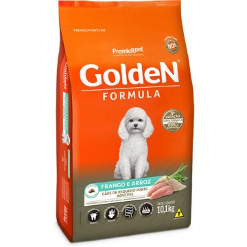 Ração Golden Formula Cães Adultos Raças Pequenas Sabor Frango & Arroz - 10,1kg