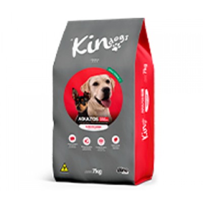 Ração Kin Dogs Premium Carne Cães Todas as Raças - 20kg + BRINDE