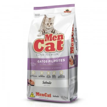 Ração MenCat Super Premium Gatos Filhotes - 10,1kg + Areia de Brinde