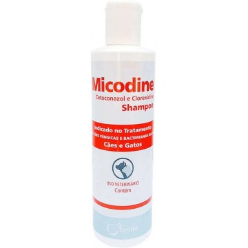 Shampoo Micodine Syntec Cetoconazol e Clorexidine Cães e Gatos - 225mL