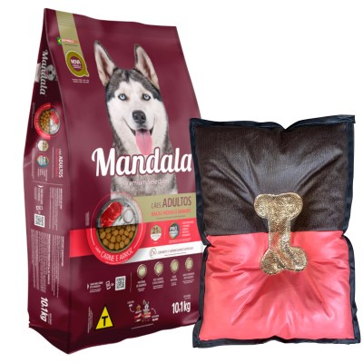 Ração Mandala Premium Cães Adultos - 15kg + Caminha de Brinde
