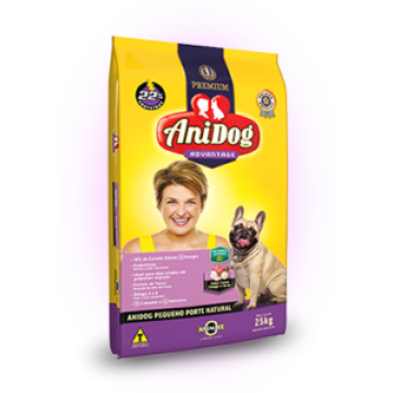 Ração AniDog Premium Cães Adultos Raças Pequenas - 10,1kg + Caminha de Brinde
