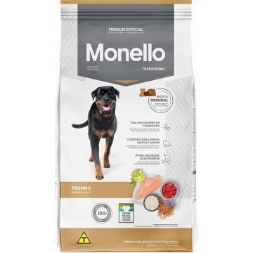Ração Monello Dog Tradicional Cães Adultos Frango - 15kg