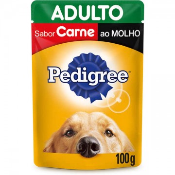 Sachê Pedigree para Cães Adultos Sabor Carne - 100g