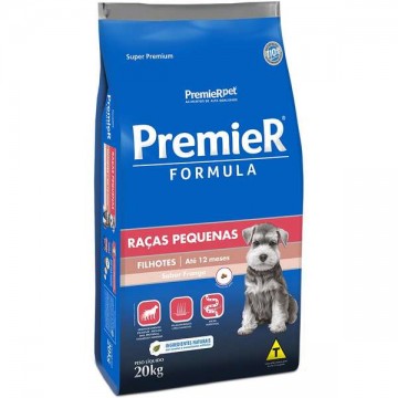 Ração Premier Fórmula Cães Filhotes Raças Pequenas Sabor Frango - 20kg