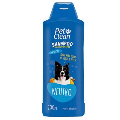 Shampoo e Condicionador Pet Clean 2 em 1 Neutro - 700 mL