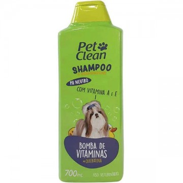 Shampoo Pet Clean Bomba de Vitaminas para Cães e Gatos - 700 mL