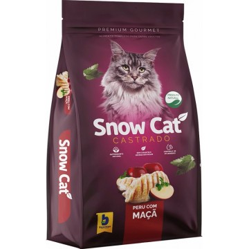 Ração Snow Cat Gatos Castrados Peru com Maça - 10,1kg 