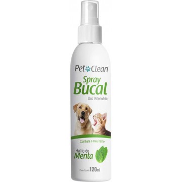 Spray Bucal Pet Clean Sabor Menta para Cães e Gatos - 120mL