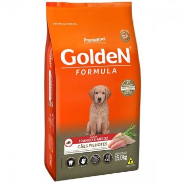Ração Golden Formula Cães Filhotes Sabor Frango e Arroz - 3kg 