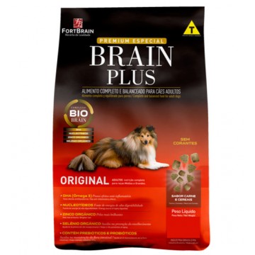Ração Brain Plus Cães Adultos - 15kg