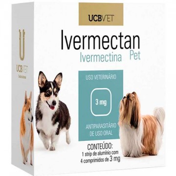 Antiparasitário Ivermectan Pet para Cães - 3mg