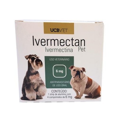Antiparasitário Ivermectan Pet para Cães - 6mg