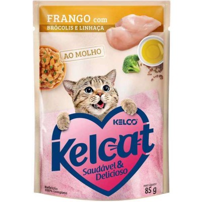 Sachê Kelcat para Gatos Sabor Frango - 85g